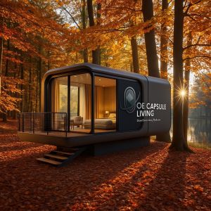 Cheap Luxury Prefabricated Modular Houses Holiday Resort Hotel Windproof Apple Cabin Capsule House for sale