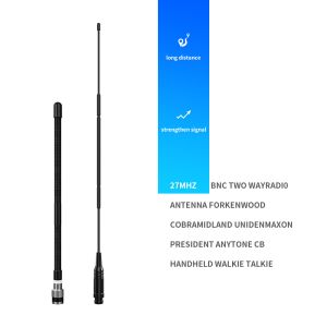 VSWR 1.5 1 High Gain 144-170MHz Whip Mobile Tactical Antenna with BNC Male