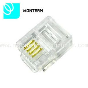 UTP metal Rj 45 Network Jack 8p8c 8 pin gold thickness as 03,06