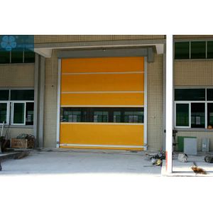 China 2m/s opening Overhead Rapid Action PVC Roll Up Shutter Door 6000x6000mm on sale