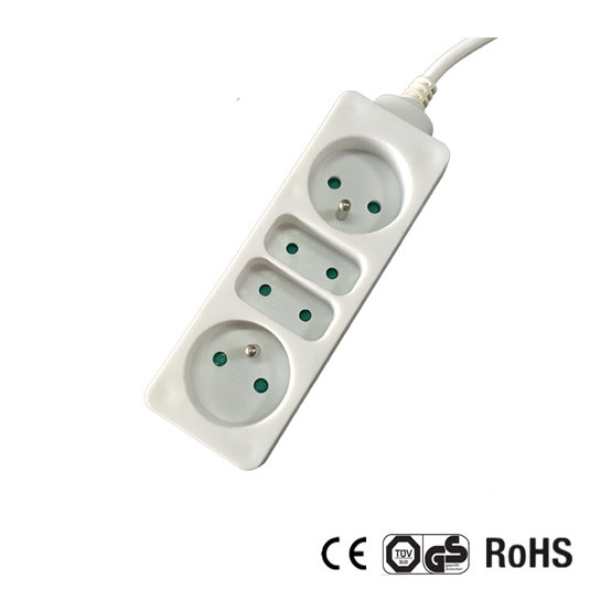 Quality NF CE Certificate 1.5m extension socket with Euro Plug wholesale