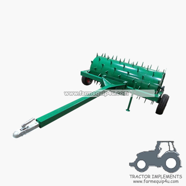 Quality 4LRA16 Tractor/atv towable 4Ft length ballast lawn roller 16" Drum with Aerator Spikes wholesale