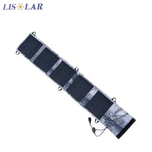 10W 7V Lightweight Foldable Solar Panel Bag With Two USB Output Easy To Carry