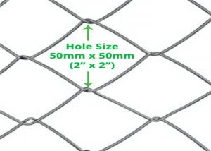 China 2 Inch Metal Chain Link Fence 50mm Diamond Hole Cyclone Wire Roll on sale