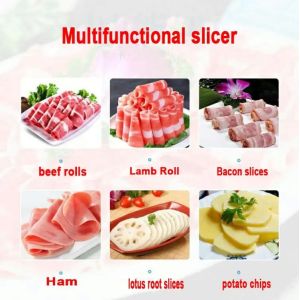 Automatic Food Processing Machines Mini Manual Frozen Meat Slicer