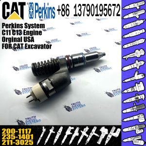 CAT excavator parts fuel injector 211-3025 200-1117 235-1401 for C15 C16 engine