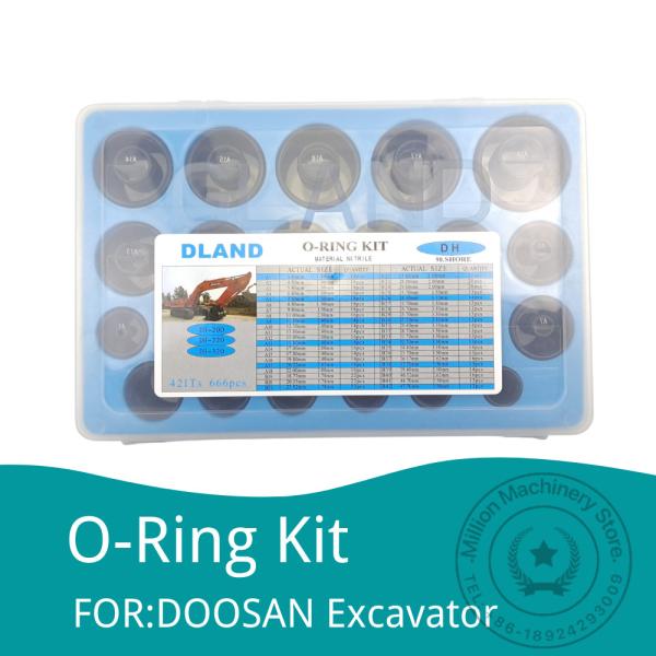 Quality Apron O Ring Seals Nitrile DOOSAN DAEWOO Excavator Repair Tools wholesale
