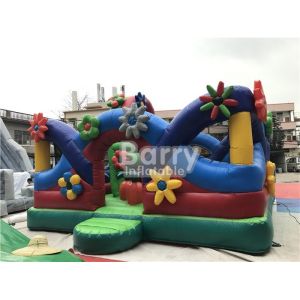 0.55mm PVC Bouncy Castle Flower Vegetable Inflatable Funcity Playground Theme
