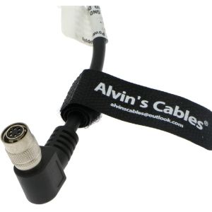 Alvin's Cables Hirose 6 Pin Female Right Angle Twisted Power IO Trigger Cable
