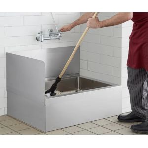 Clean Room Dirty Wash Basin / Mop Basin With Automatic Sensor Faucet