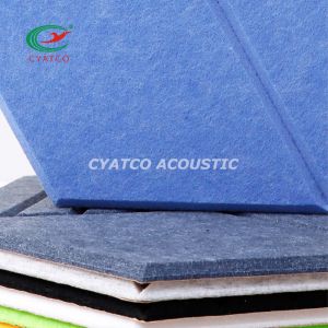 Flame Retardant Hexagon Acoustic Panels Beveled Sound Proof Foam Panels For Wall
