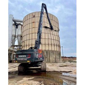 Three Parts Telescopic Demolition Boom , Q355B Q690D Demolition Excavator Arm