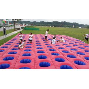Competitive Challenge Inflatable Bounce Obstacle Course PVC Mattress Running
