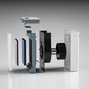 OEM TUYA WIFI 65W H12 UVC Lamp Air Purifier Hepa Sterilization