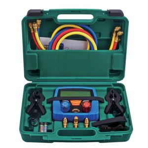 China Automobile Commercial Refrigeration Repair Parts Digital Gauge Set 220v With LCD on sale