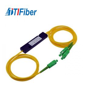 ABS Type PLC Fiber Optic Splitter Singlemode 1X2 FTTX System Application