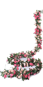 Fake Rose Vine Flowers Plants Artificial Flower