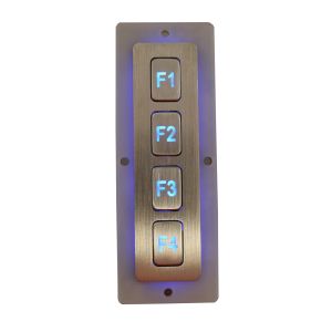 USB / PS2 Interface Metal Keypad 14.0 Mm X 14.0 Mm For Internet Public Phones