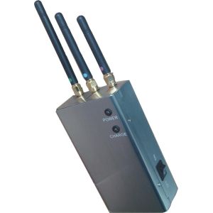 CDMA / GSM Portable Cell Phone Jammer Blocker EST-808HC With 3 Antenna