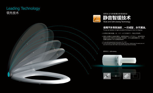 Quality Toilet Seat Cover Soft Closing PP Plastic Different Hinge Available From Xiamen China wholesale