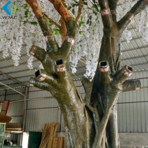 White Artificial Flower Tree For Wedding , 5-10 Years Life Time Faux Flower Tree