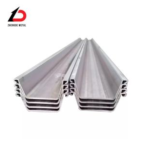 Easy Welding Interlocking Steel Sheet Piles Sy295 Sy390 12m Larsen Profile
