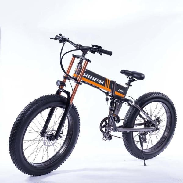 Quality 21 Speed Off Road Ebike , Snow Electric Mountain Bicycles Fat Tire 26 Inch wholesale