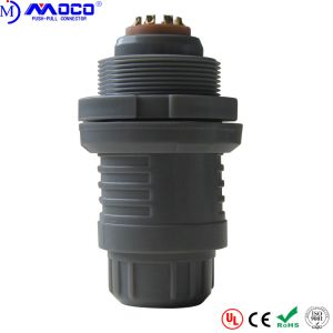 2P Series 8 Pin Plastic Push Pull Connectors For Transcranial Doppler Ultrasound