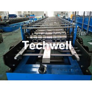 Cheap Roofing Wall Panel Cold Roll Forming Machine For Forming Thickness 0.3-0.8mm , 18 Stations Roller Stands for sale