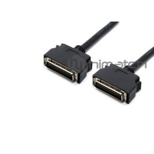 MDR Male To MDR PVC 2m 50 Pin SCSI Cable For Servo Motor