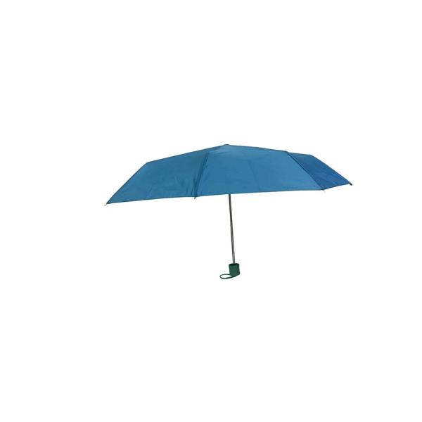 Quality Blue Foldable Umbrella Metal Frame Super Light J Handle Manual Close Open wholesale