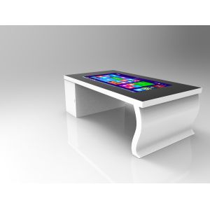 1080p Interactive Touch Screen Coffee Table White Shell Resolution 1920×1080