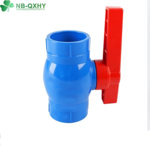 Flexible Ball Valve Red Handle Blue Body Professional Support 1/2" to 4" Compact