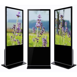 Cheap Indoor TFT 55" 65" 3840x2160 Resolution Lcd Digital Signage Totem 500CD/Sqm for sale