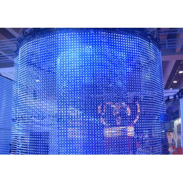 Quality Waterproof Soft LED Mesh Video Screen RGB 50mm DMX512 160 Degree For Indoor Display wholesale