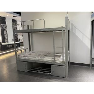 Metal Frame Double Bed With Cabinet And Mattress cheap price good quality