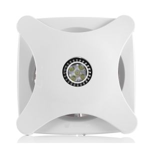 Wall Mounted Home Ventilation with LED Light Plastic Silent Wall Fan AC Electric