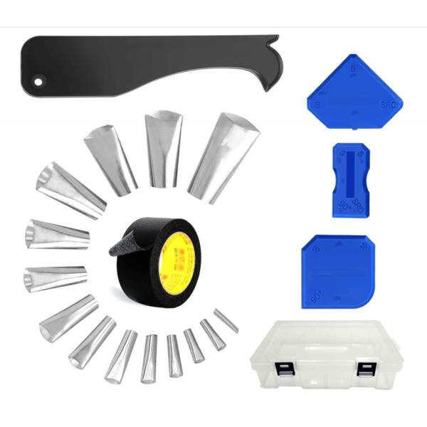 2 Grout Saw and 20 Grout Saw Knife, Grout Removal Knife, Edges Caulking Tool Kit 22 Pieces Grout Remover Tool