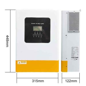 High Voltage Solar Inverter 6.2KW 48VDC Single Phase Pure Sine Wave MPPT with EQ