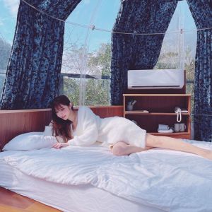 Transparent Connectable PC Dome House Igloo Bubble Tent UV Resistance 99.9%