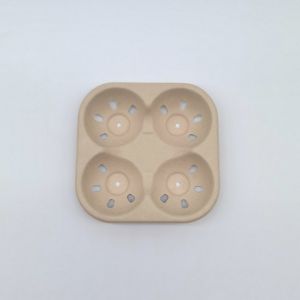 Compostable Fruit Biodegradable Bagasse Tableware Food Container With Hole