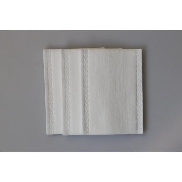 Quality Synthetic Silky Lint Free Cotton Wipes Rectangular Double Sided Unbleached wholesale