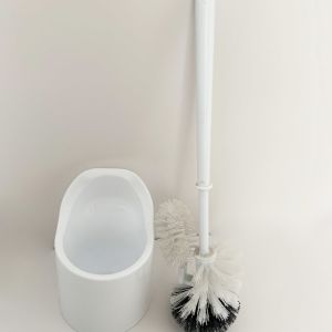 Anti Slip Base Hard Bristle Toilet Brush With Holder Good Grips Hideaway Compact