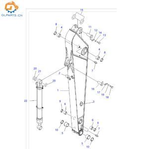 707010H600 70701XR270 20Y-70-01320 20Y-70-01310 Arm Hydraulic Cylinder for PC228