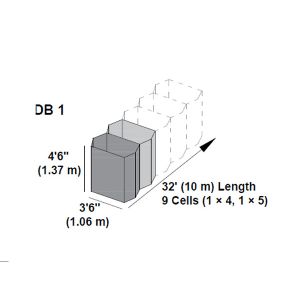 Cheap MIL 1 1.37m Defensive Barrier Collapsible Wire Mesh Container 4.0 mm for sale