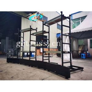 50*3mm Tube 0.64M 0.96M Aluminium Stage Frame For LED Display