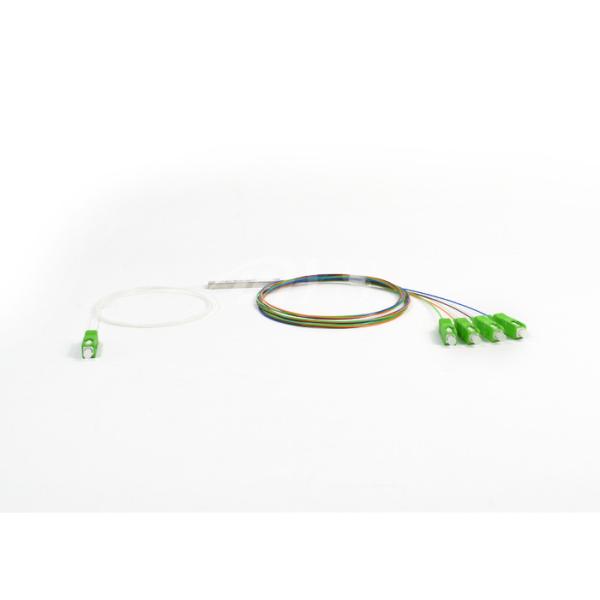 1:4 PLCOptical Fiber Splitter MicroType/ Stainless Steel Tube, With SC/APC