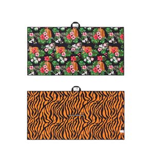 Custom Printed Sublimation Waffle Microfiber Woven Golf Towels With Logo