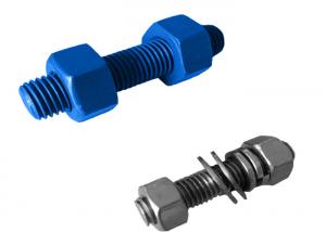 China ASME B18.31 Fluoro Blue Or HDG Carbon Coating Hex Bolt And Nuts on sale