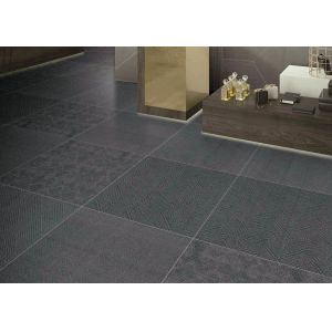 China Popular Stain Proof Carpet Ceramic Tile 600x600 MM Frost Resistant Super Black Color 24x24' Size on sale